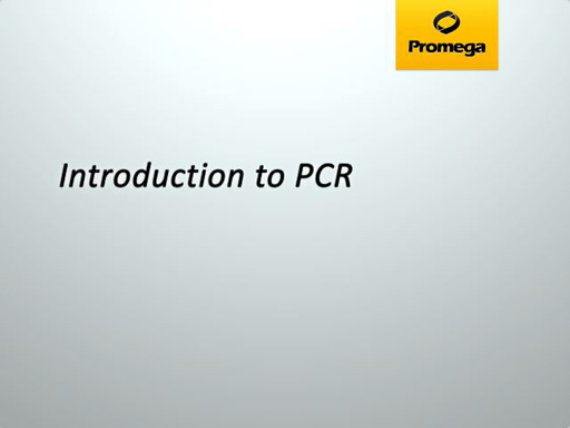 Introduction to PCR